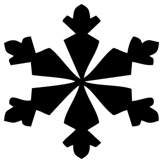 Blank Acrylic Keychain - Snowflake(Style 10)